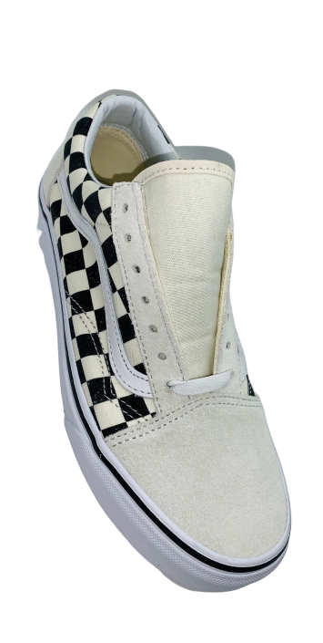 White checkerboard vans old skool deals