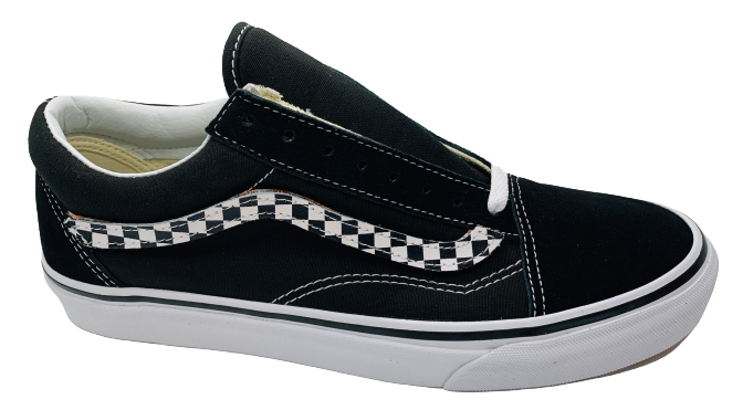 Vans old skool sidestripe v black deals