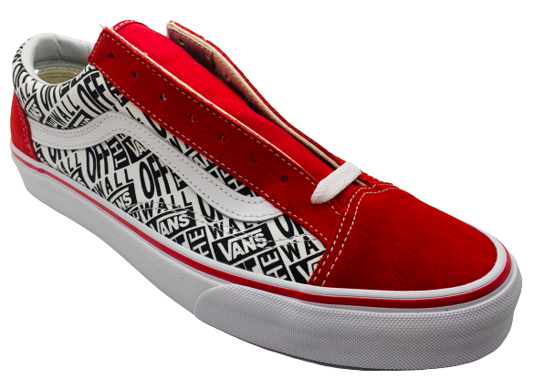 Vans off the wall top red