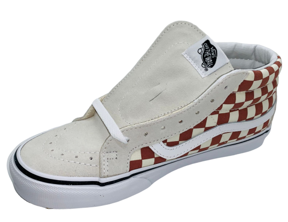 Vans top mid checkerboard